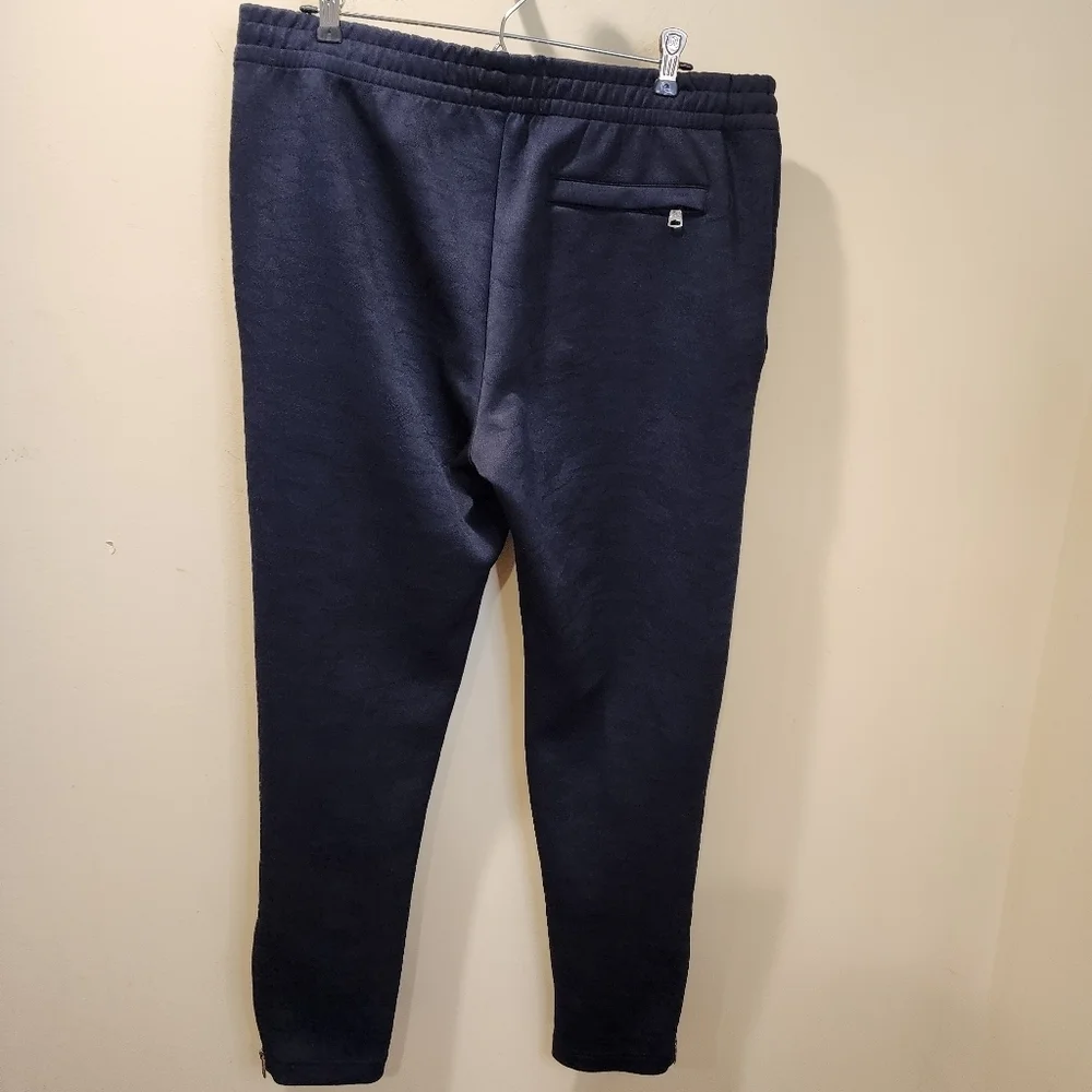 Banana Republic Men's navy Casual Drawnstring Pull on Ankle zip pants size M